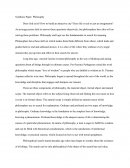 Synthesis Paper: Philosophy