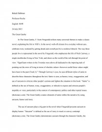 The Great Gatsby Free Essays