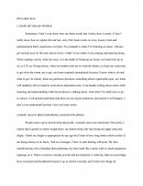 Psychology - How My Brain Works? - Personal Essay