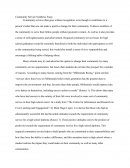Synthesis Essay Community Service