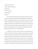 Macbeth Research Paper - the Man Who Caged Himself