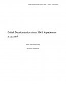 British Decolonization Since 1945: A Pattern or A Puzzle?