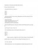 Fundamentals of Engineering Exam Sample Math Questions