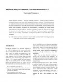 Empirical Study of Consumers’ Purchase Intentions in C2c Electronic Commerce